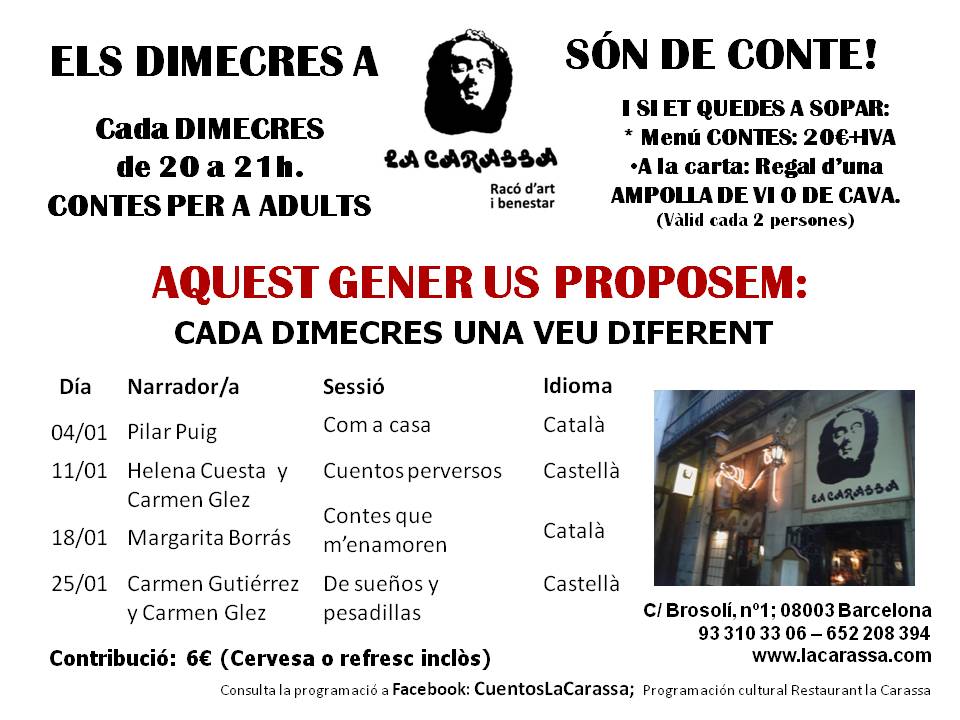 Contes Carassa - 18 gener 17